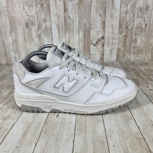 New Balance 550 Sneakers White Leather Casual Shoes BB550PB1‎ Mens 7.5